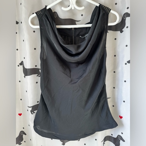 Urban Behavior black Asymmetrical Sleeveless Tank Top - Picture 1 of 6